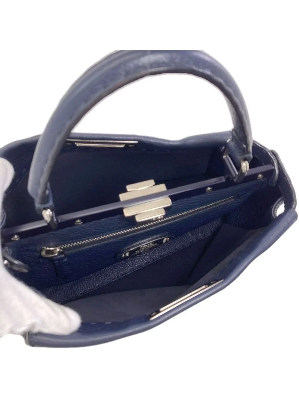 Fendi Peekaboo 2-Way Handbag Calfskin